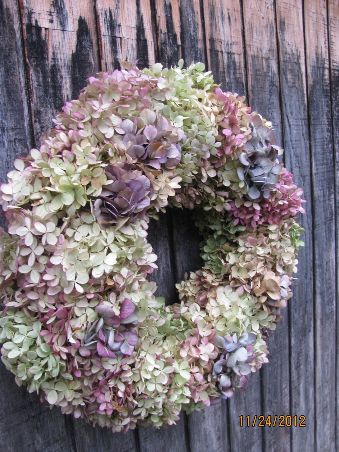 Dried Hydrangea Wreath