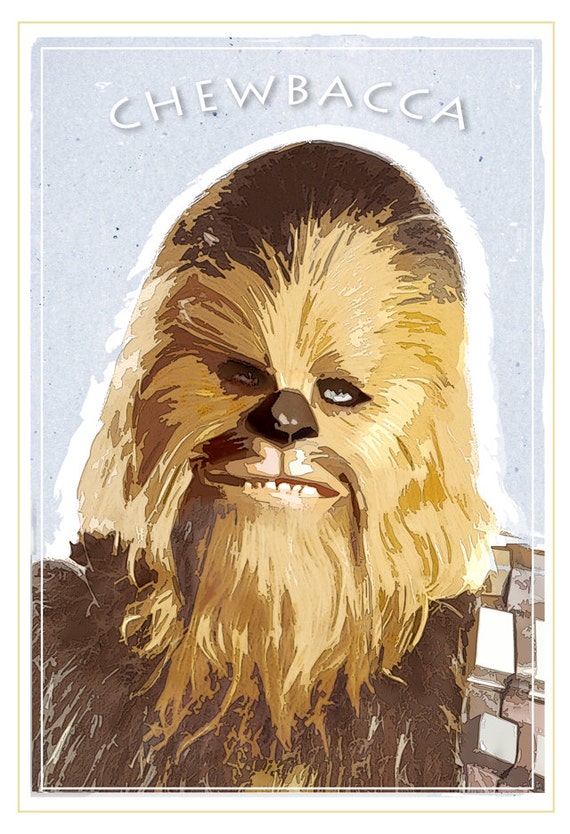 Star Wars poster Chewbacca Poster 13x19 print Starwars