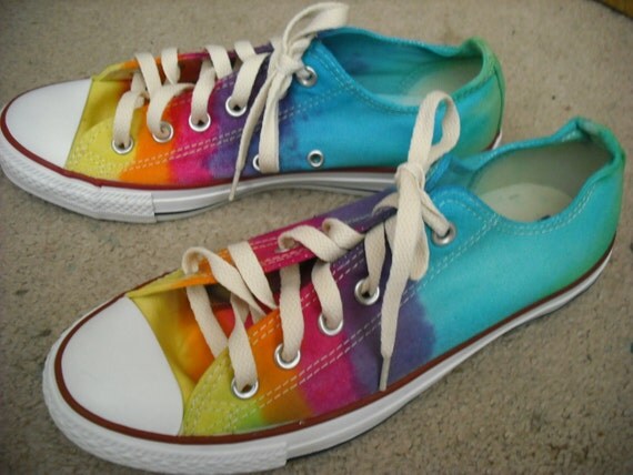 Items similar to Tie dye Converse All Star shoes on Etsy
