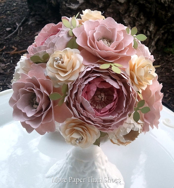 paper flower bouquet shabby chic wedding bouquet bride paper flower bouquet shabby chic wedding bouquet bride