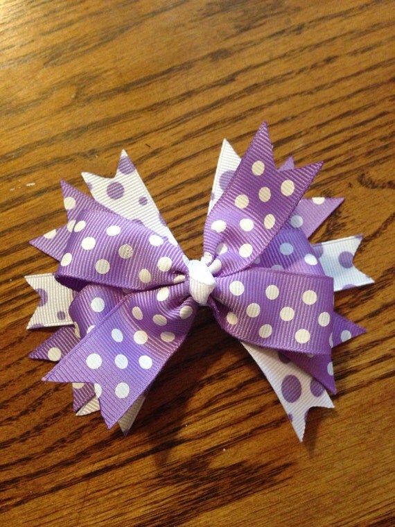 Items similar to Lilac/purple hair bow on Etsy