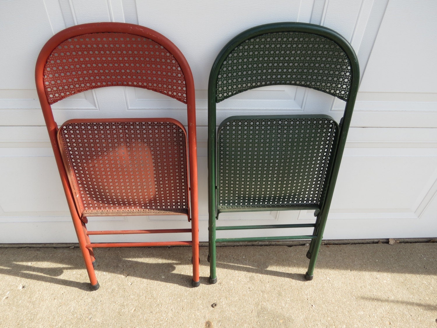 Vintage Metal Folding Chairs.