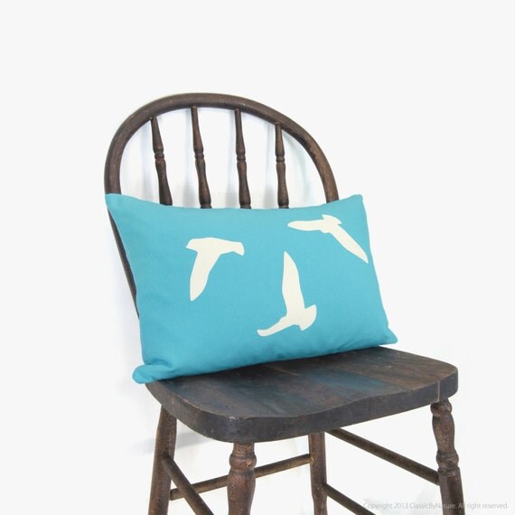 Items similar to SALE / Flock of birds outdoor pillow case in