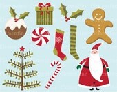 Christmas clip art images, Christmas clipart, Santa clip art, Royalty free clip art- Instant Download Il_170x135