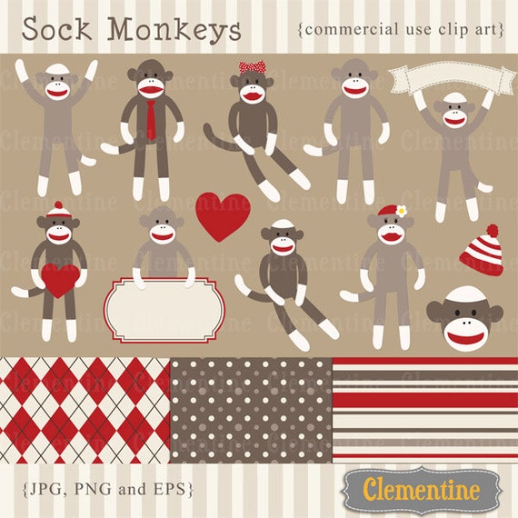 clip art sock monkey free - photo #45