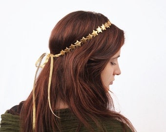 Gold Star Headband. Gold Star Crown, Gold Headband, Gold Crown, Birthday Crown, Star Headband, Gold, Star Crown. Silver Star Headband, Boho
