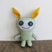 15 % OFF SALE!! Christmas SALE - Stuffed Plush Fabric Monster Toy, Cameron The Happy Monster