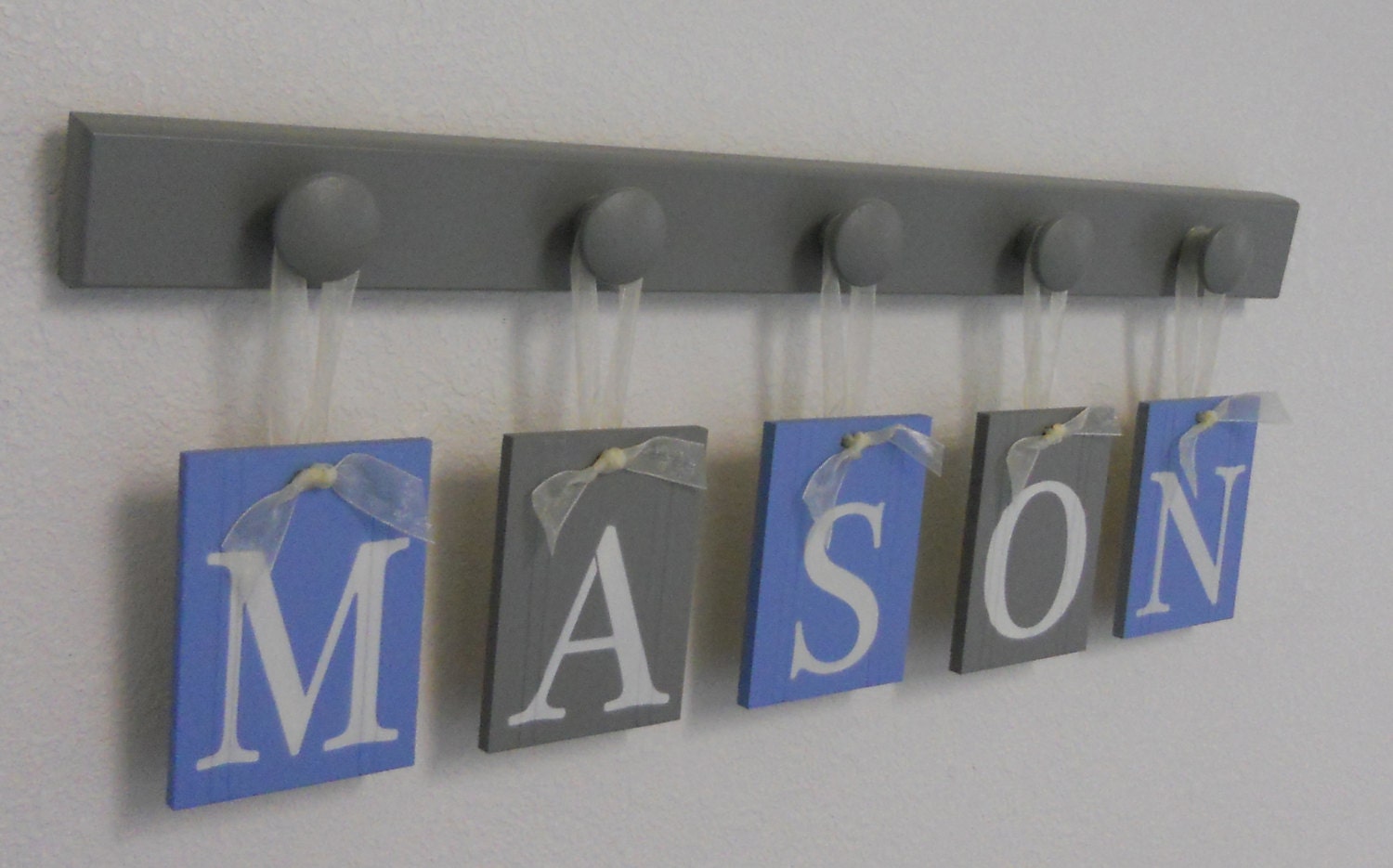 Baby Boy Nursery Decor Name Sign Set Includes Personalized