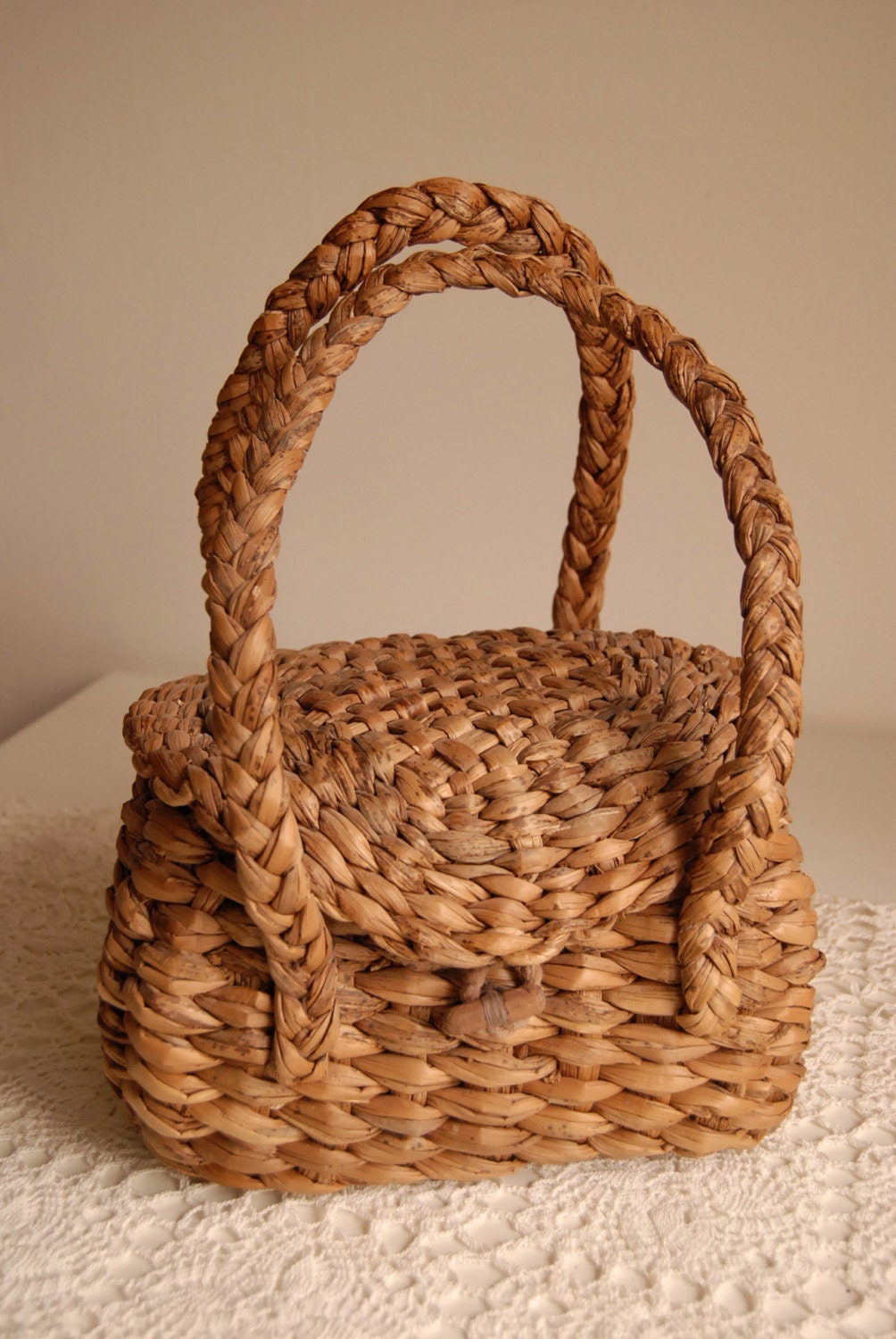 Reed Purse with Handles