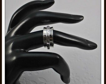 Meditation 3 spinners ring Artisan designer by LucilleParenteau