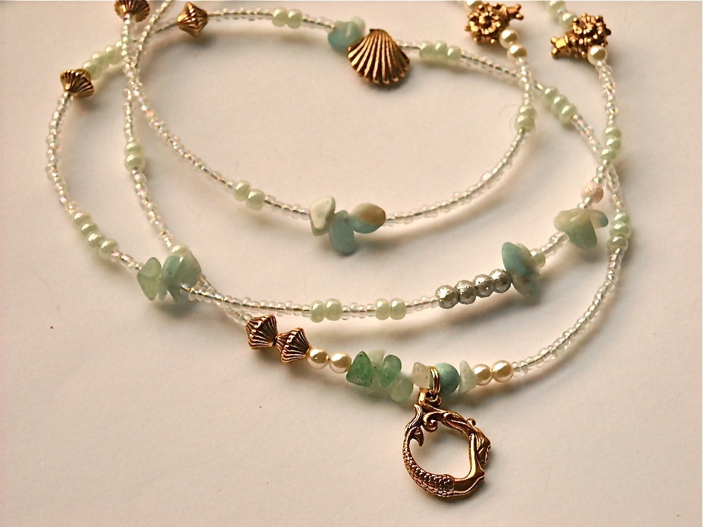 Yemaya Mami Wata Ocean Goddess Waist Beads With by WrapandSoul
