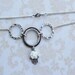 Charm necklace, hamsa charm necklace, hamsa necklace, silver hamsa, hamsa charm, silver necklace