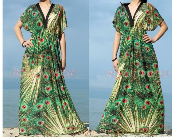 Peacock Women Plus Sizes Clothing Long Maxi Dress Plus Size