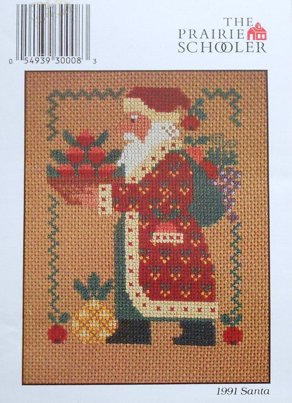 Vintage The Prairie Schooler 1991 SANTA by ThePamperedStitcher