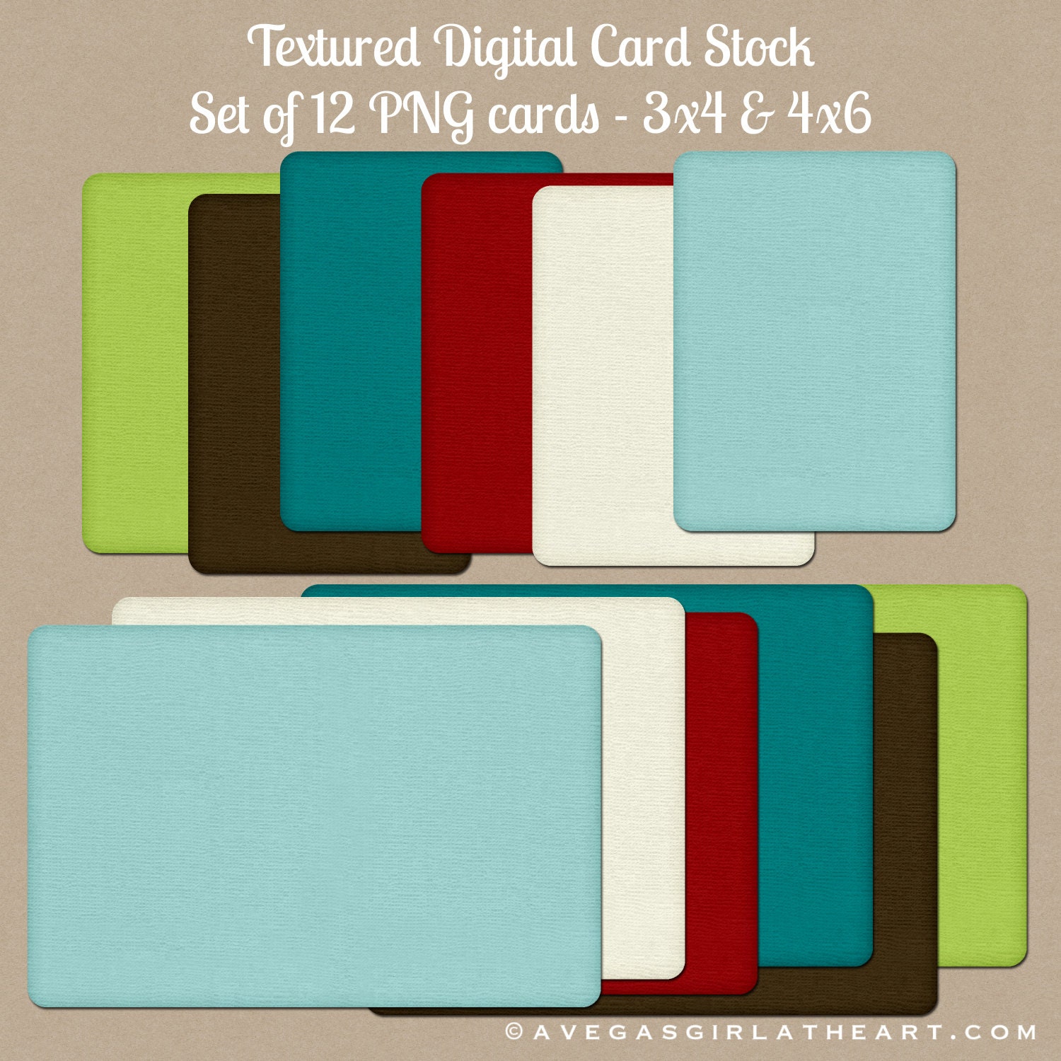 Textured Digital Card Stock Set No. 4 by perfectloop on Etsy