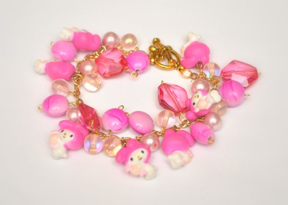 All Pink My Melody Charm Bracelet