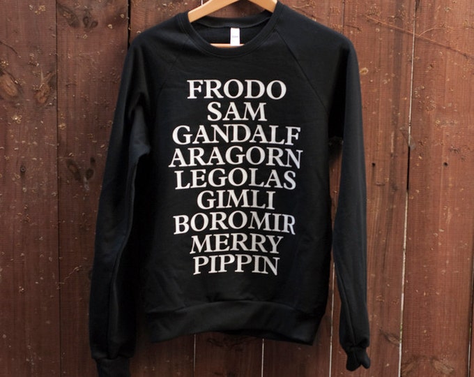 Fellowship Sweatshirt by So Effing Cute - LOTR - Lord of the Rings Inspired Sweatshirt