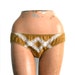 Lingerie Underwear Lace Panties Silk / Gold Ivory Diamond Vintage Jacquard / Medium - Glory Knickers
