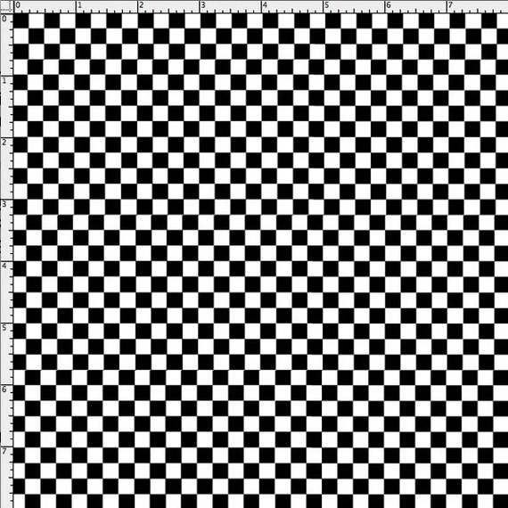 Checkerboard Black / White Fabric Yard by by loraliedesigns