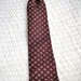 Silk Vintage Mens Necktie in Brandishing Burgundy Paisley