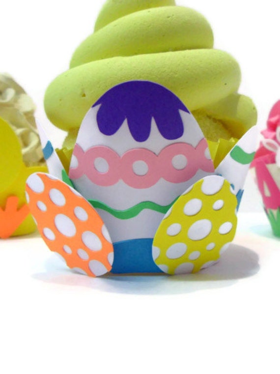Easter Egg Cupcake Wrapper - Set of 12 Il_570xn