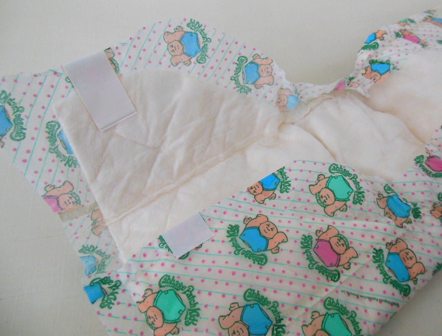 Vintage Disposable Diaper Baby Large 22 lbs 80s Cabbage Patch