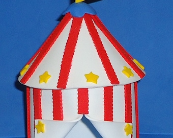 Foam Big Top Circus Tent Cake Topper