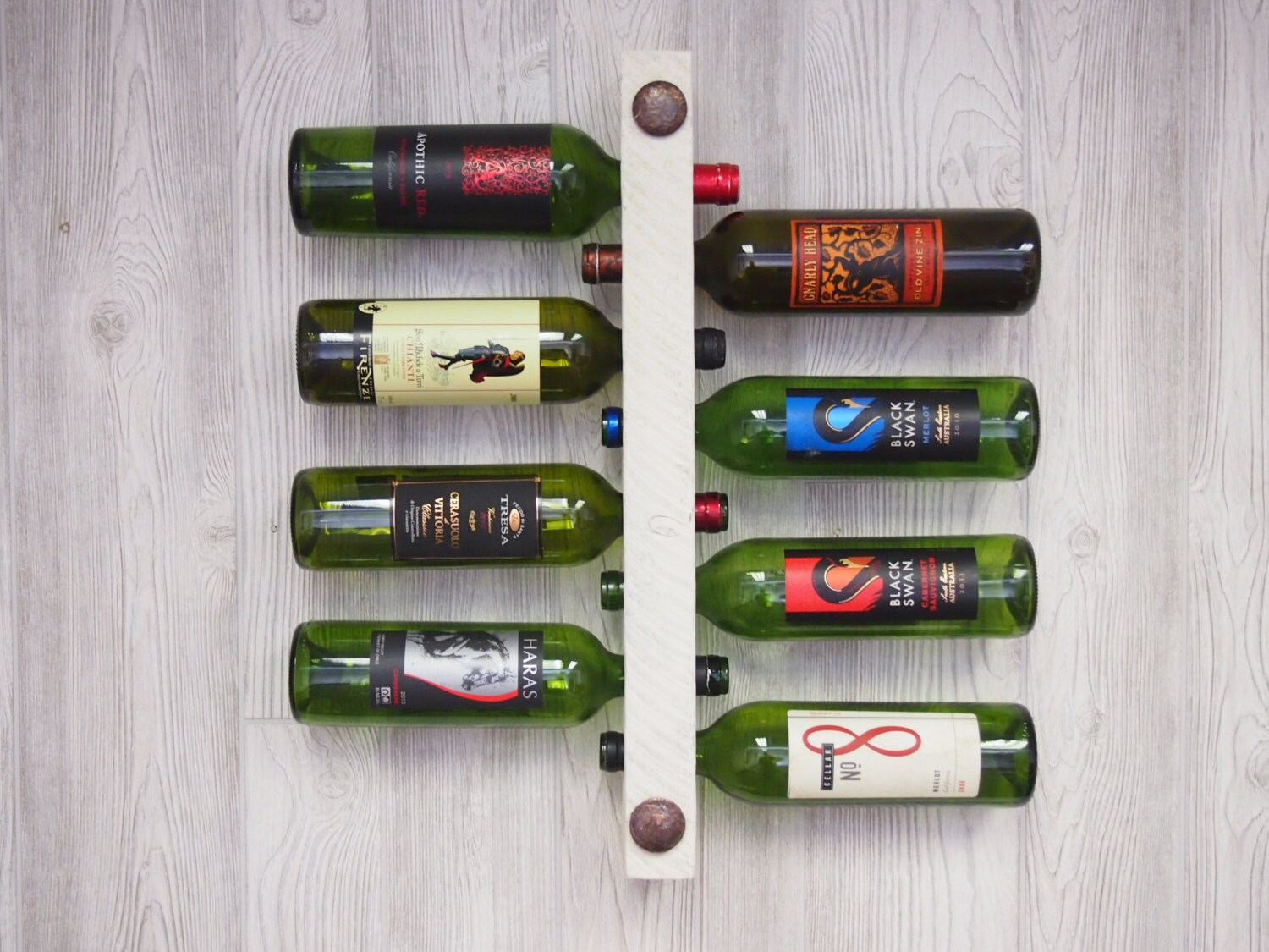 Perfect Wedding Gift Wine Rack 8 Bottle High Capacity