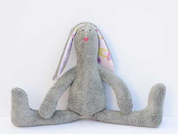 terry cloth stuffed bunny