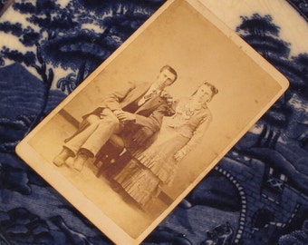 Antique CDV Victorian Couple Circa 1870's