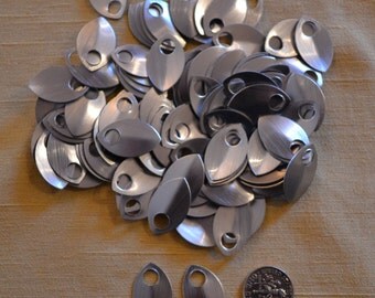 Dragon Scales - Aluminum - Small - Silver - Sets of 100