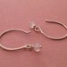 Tiny Moonstone Earrings In Sterling Silver