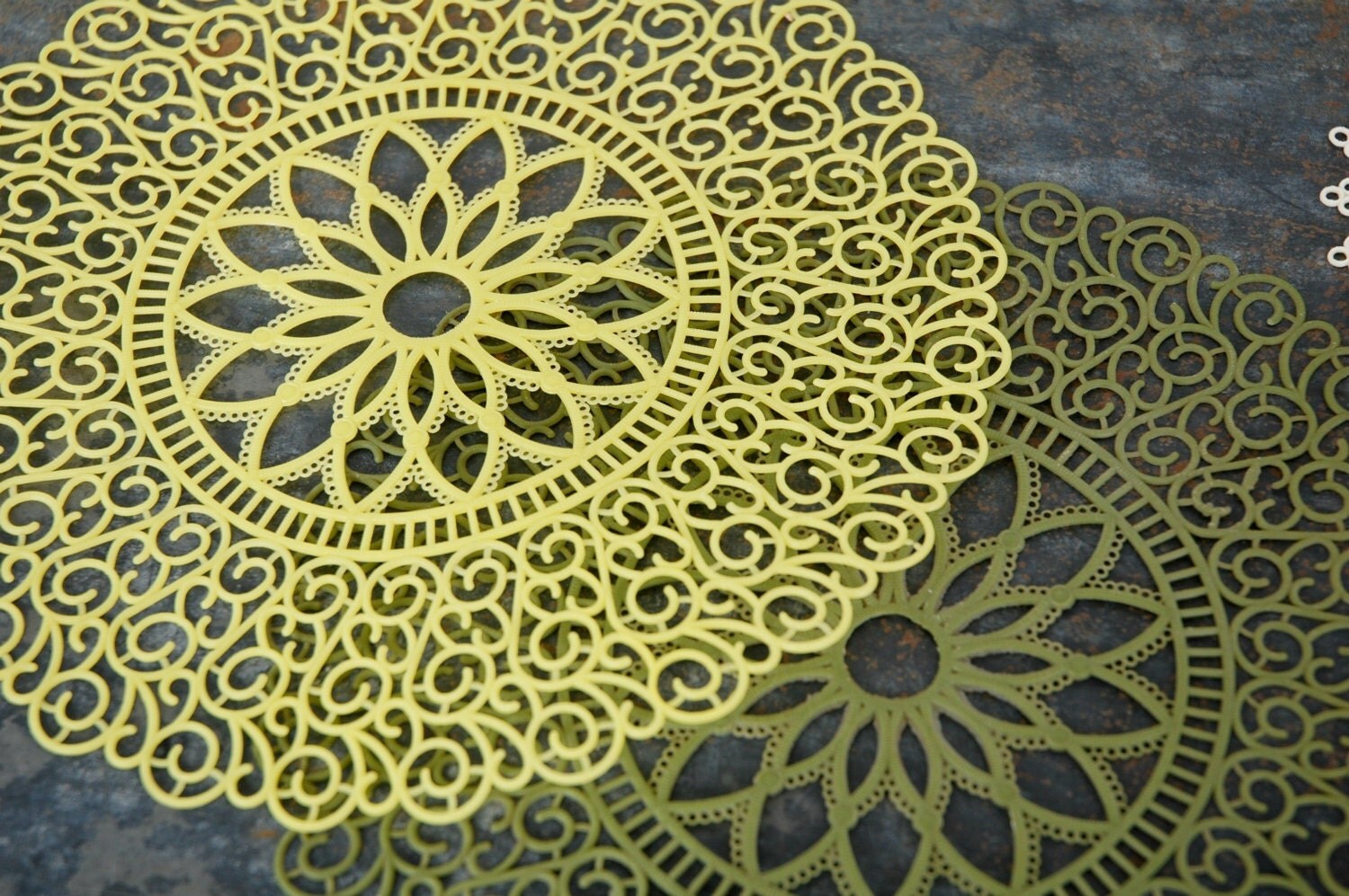 Vintage Plastic Doilies Assorted Sizes and Shapes 6