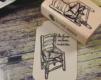 Chair rubber stamp Etsy