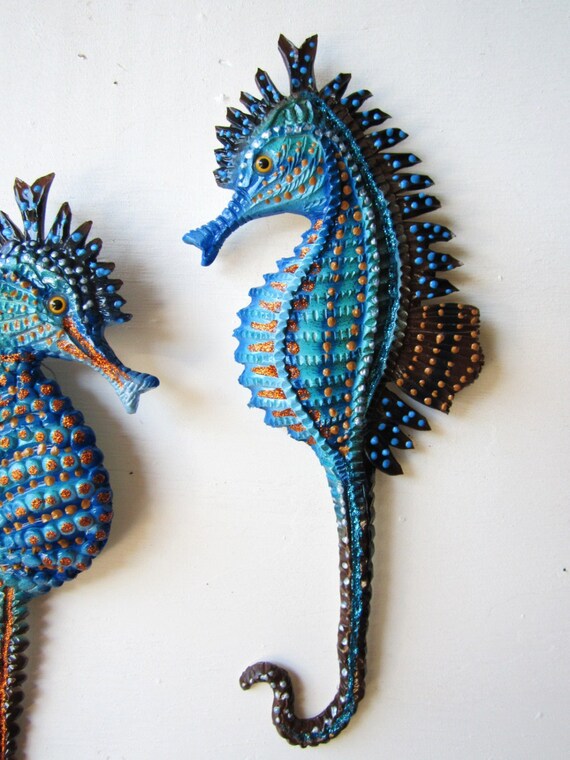 Bathroom seahorses wall decoration