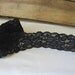 Black Stretch Lace Trim 1 3/4 inch wide lace trim 2 7/8 yards black stretch lace trim