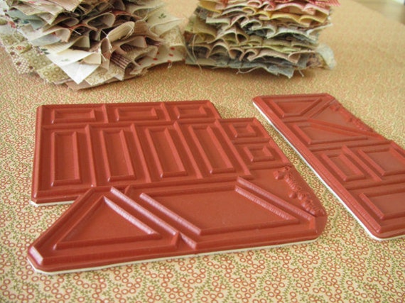 The Building Houses from Scraps Quilting Stamp set (only rubbers)