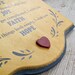 Love, Joy, Faith, Hope, Retro nursery sign, Vintage yellow blessing sign for kids room, Mothers day gifts