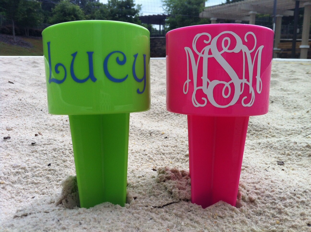 Personalized Beach Drink Holder Sand Spiker