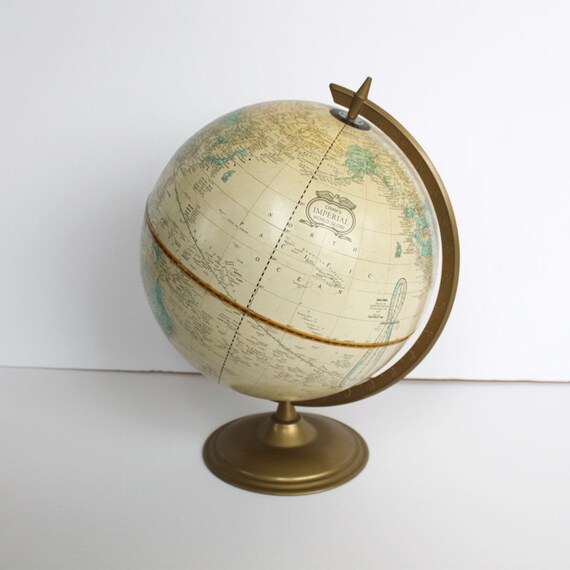 Vintage Cram's Imperial World Globe The George F Cram