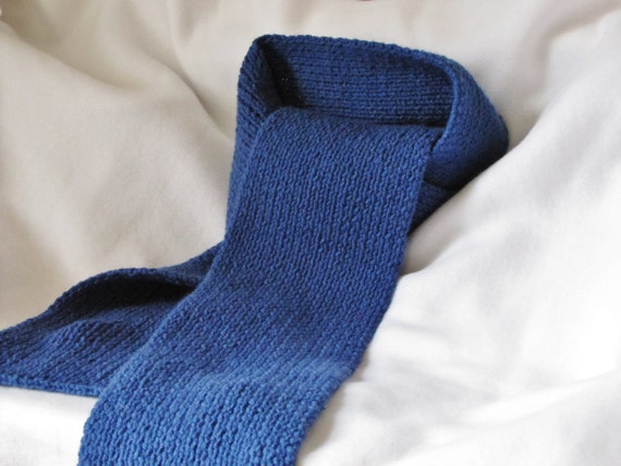 Sherlock Scarf BBC Hand Knitted Cobalt Benedict