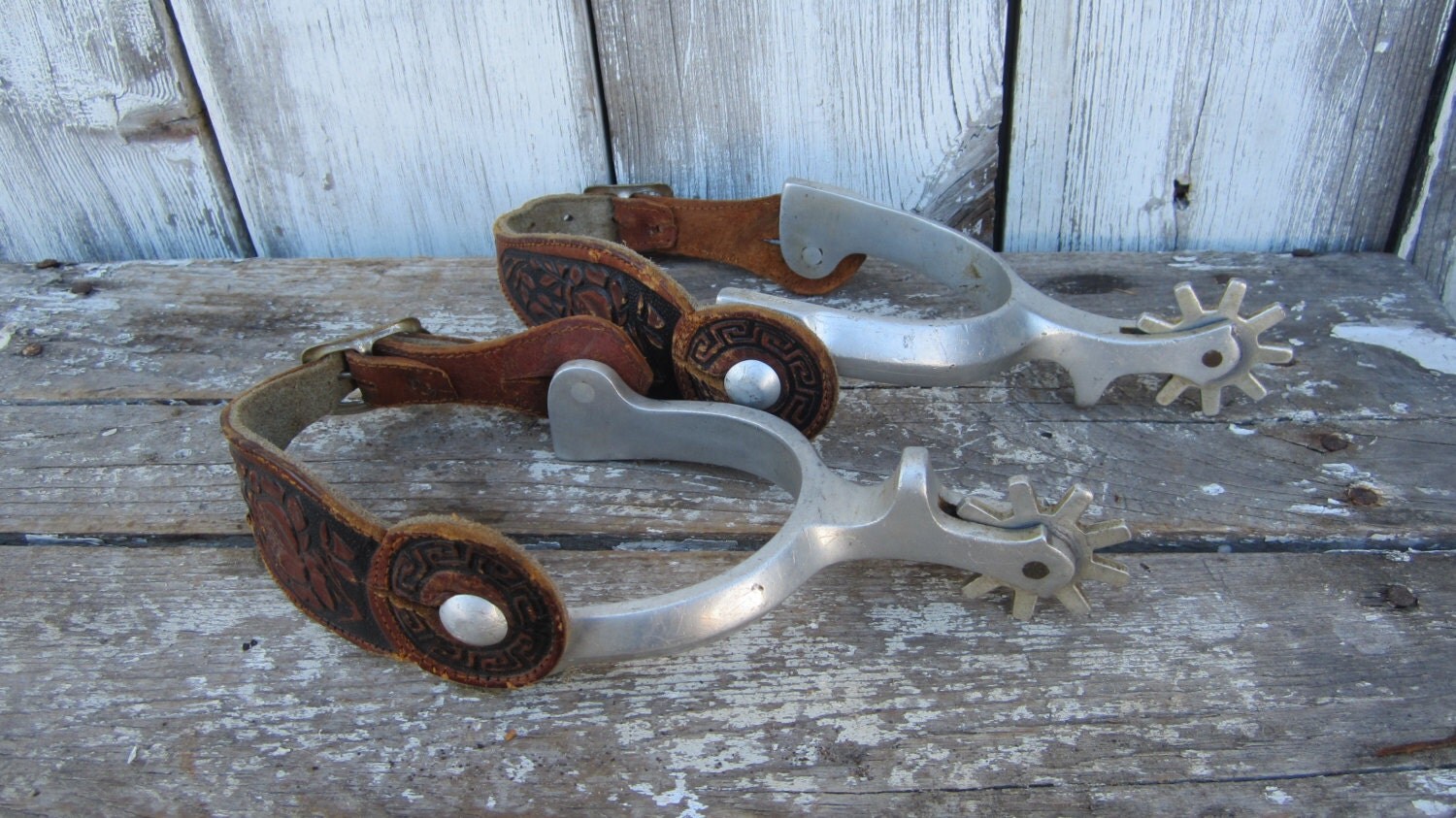 Vintage Set Horse Riding Spurs All Metal Riding Spurs for