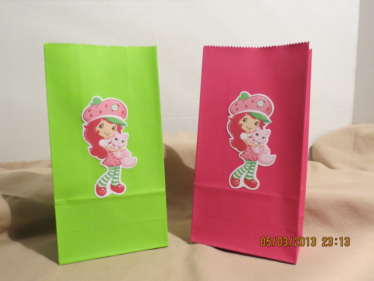 Mini Strawberry Shortcake Favor Bags Set of by ScrapbookSolutions