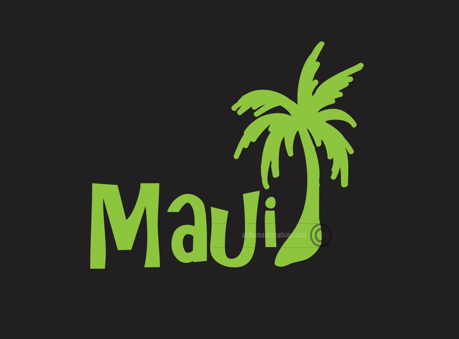 Maui Decal Hawaiian Decals Stickers MAUI by AlohaMauiCreations