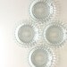 Anchor Hocking Sapphire Blue Bubble Flat Soup Low Bowl Set of 4