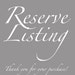 SPECIAL LISTING for Annie