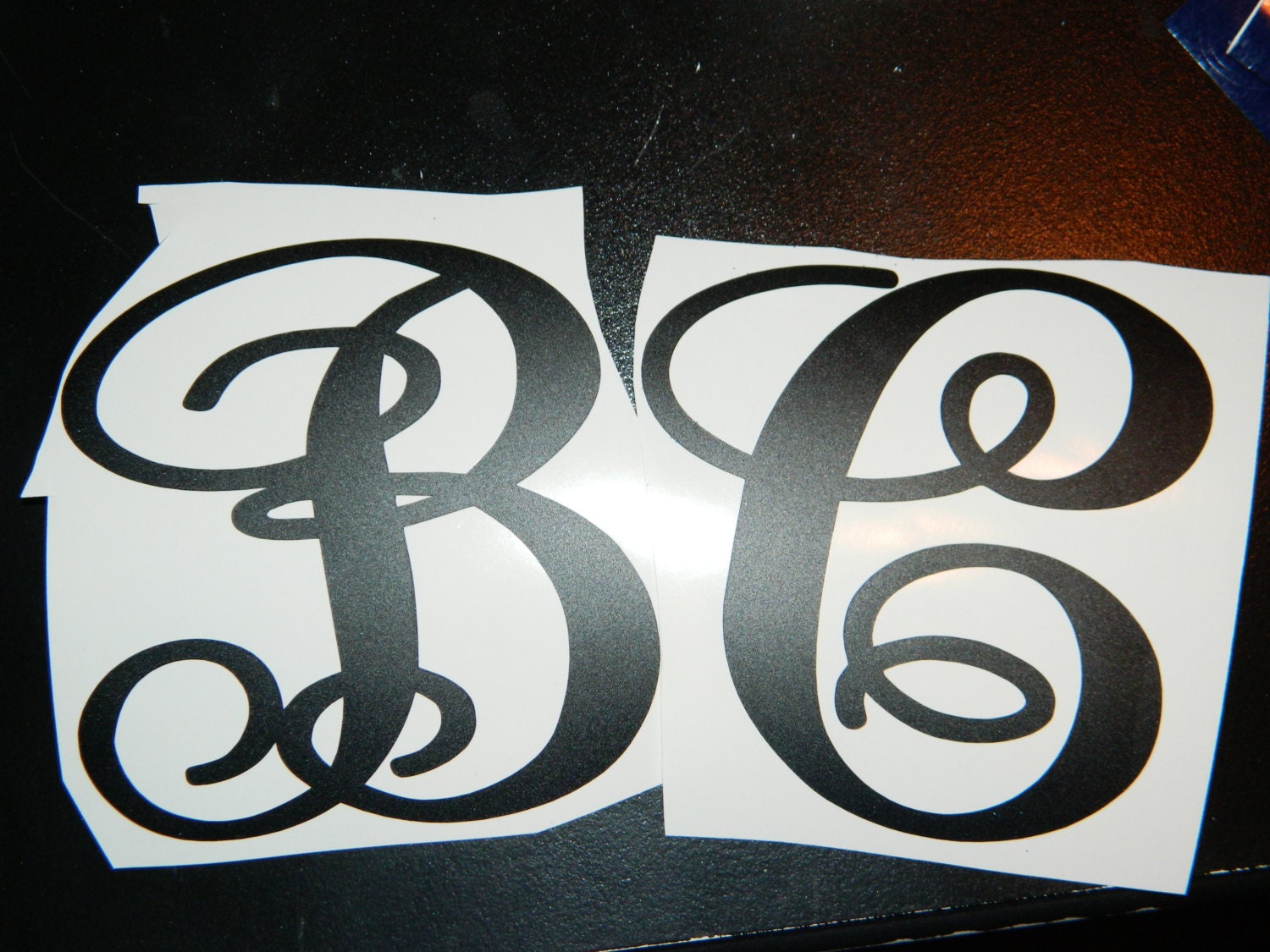 Waterproof Single Vinyl Decal Letter You by UniquelyOrdinarycndr