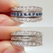 Sterling Convertible Sapphire CZ .925 Ring