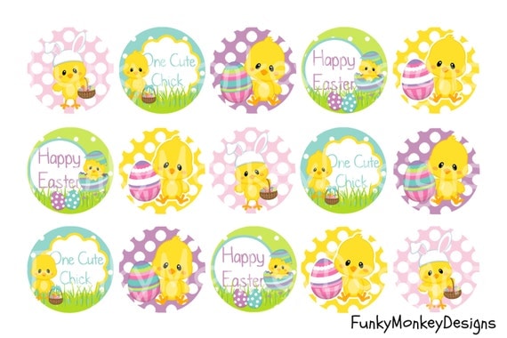 Easter Chick Spring Cute 1 4x6 Bottle Cap Images