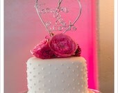 Items similar to Personalized Wire Cake Topper on Etsy